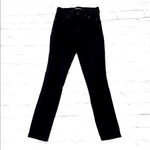 Express High Rise Legging Distressed Black Denim Jegging Size 00 Long NWT